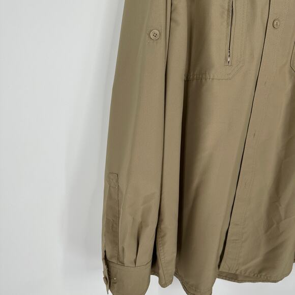 Duluth Trading Co. Vented Fishing Button Front Shirt Long Sleeve Mens 3XL - Picture 8 of 11